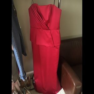 Deep Red Evening Gown